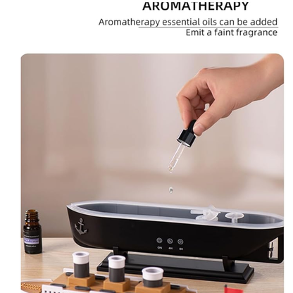 Humidificador Titanic 250 ml con Efecto de Vapor y Diseño Decorativo USB