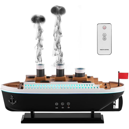 Humidificador Titanic 250 ml con Efecto de Vapor y Diseño Decorativo USB